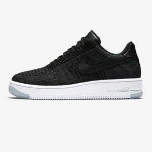 Nike Air Force 1 Flyknit Black Sneakers